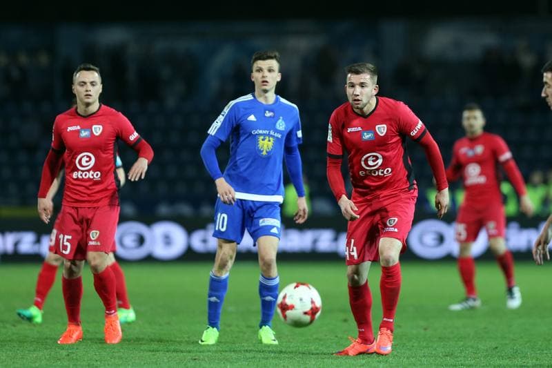 Football. Lotto Ekstraklasa. Ruch Chorzow - Piast Gliwice. 03.04.2017