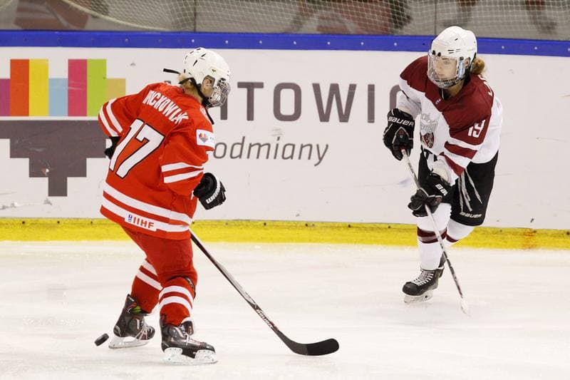Ice Hockey. Women's World Championship. Latvia - Poland. 12.04.2017