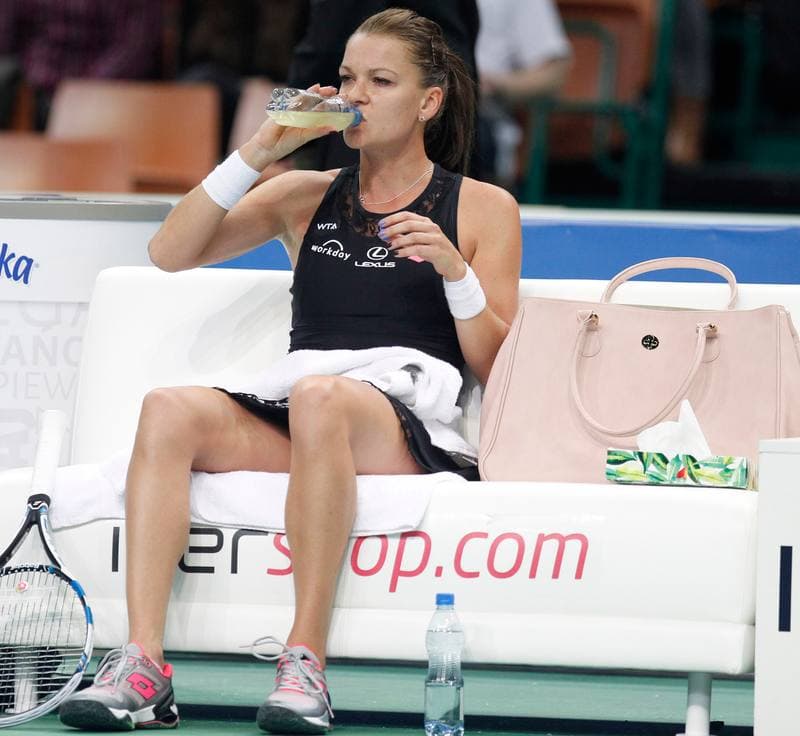 Tennis. Katowice Open. Agnieszka Radwanska - Yanina Wickmayer. 07.04.2015