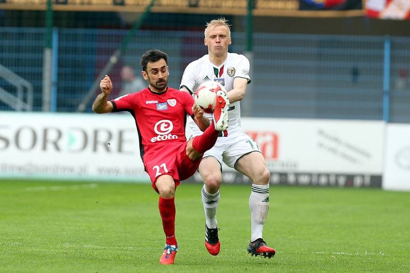 Football. Lotto Ekstraklasa. Piast Gliwice - Slask Wroclaw. 06.05.2017