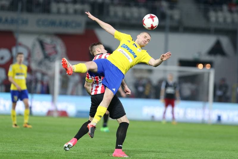 Football. Lotto Ekstraklasa. Cracovia Krakow - Arka Gdynia. 08.05.2017