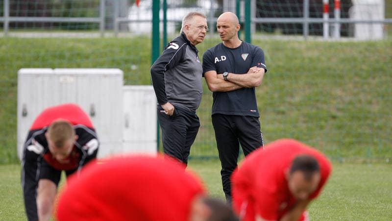 Football. Zaglebie Sosnowiec. Training. 25.06.2015