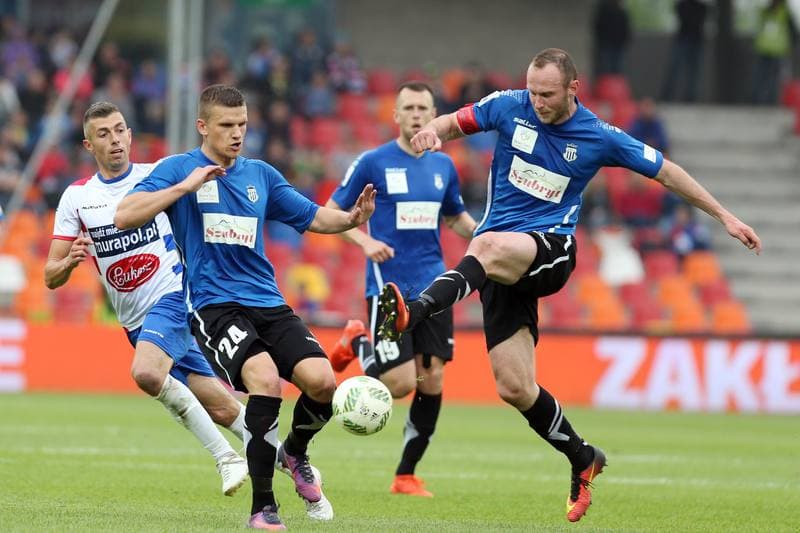 Football. Nice I Liga. Podbeskidzie Bielsko-Biala - Sandecja Nowy Sacz. 20.05.2017