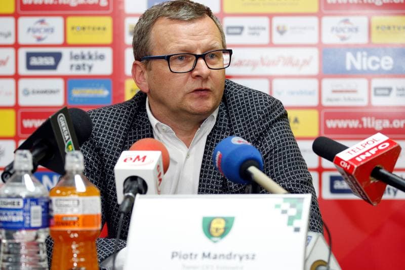 Football. GKS Katowice. Press Conference. 14.06.2017