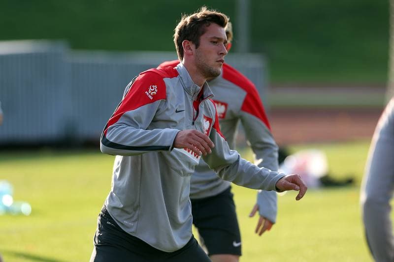 Football. Poland U19. Training. 02.10.2017