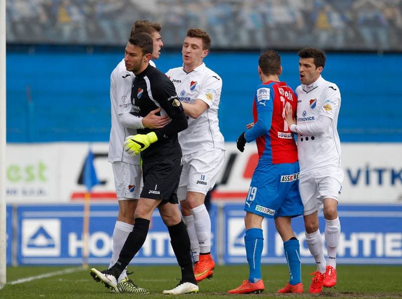 Football. SYNOT Liga. Banik Ostrava - Viktoria Plzen. 05.04.2015