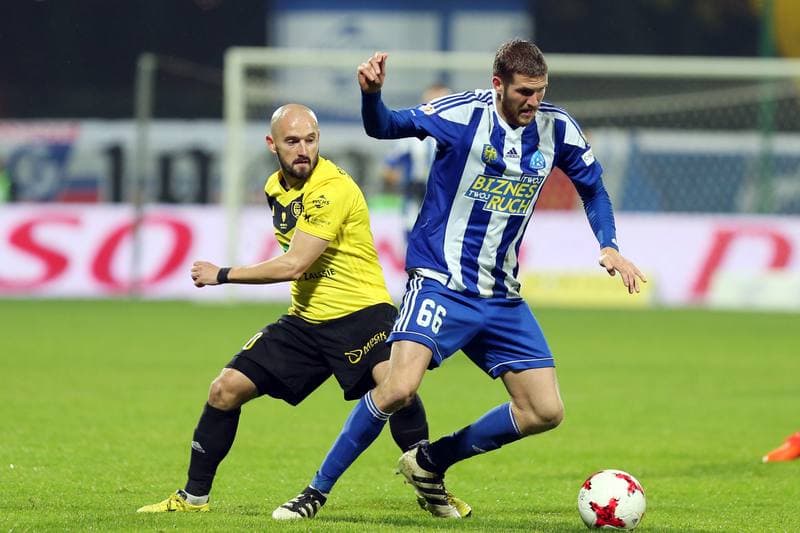 Football. Nice I Liga. GKS Katowice - Ruch Chorzow. 22.10.2017