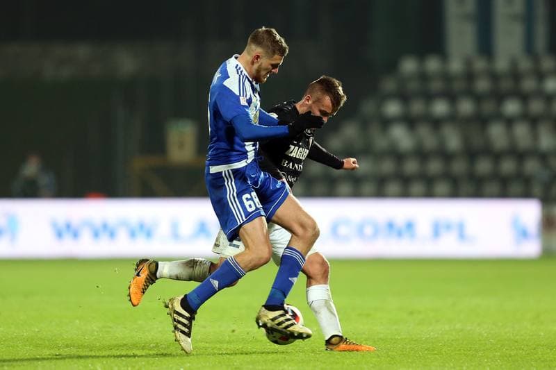 Football. Nice I Liga. Zaglebie Sosnowiec - Ruch Chorzow. 03.11.2017