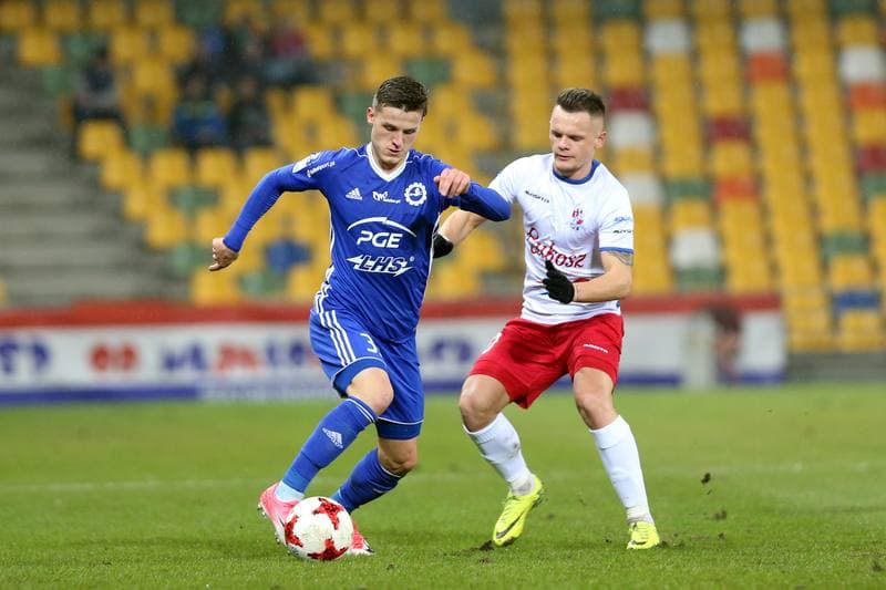Football. Nice I Liga. Podbeskidzie Bielsko-Biala - Stal Mielec. 21.11.2017