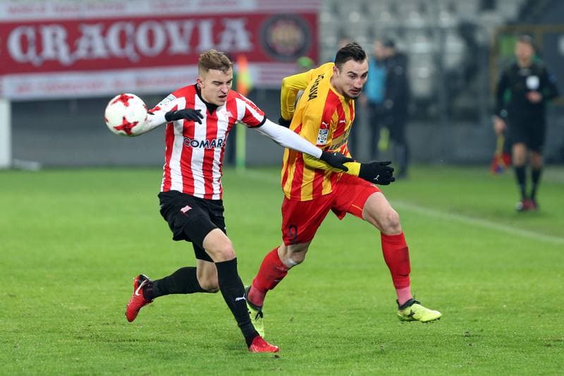 Football. Lotto Ekstraklasa. Cracovia Krakow - Korona Kielce. 04.12.2017