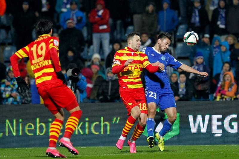 Football. T-Mobile Ekstraklasa. Ruch Chorzow - Jagiellonia Bialystok. 09.11.2014