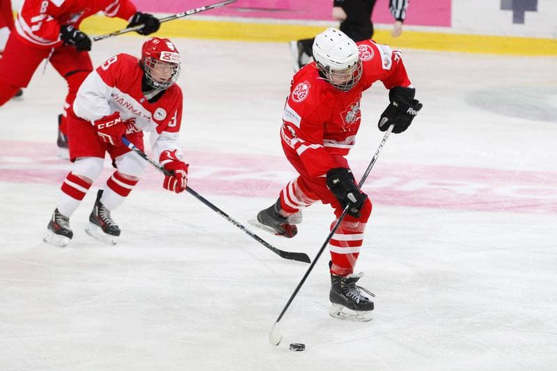 Ice Hockey. Women's U18 World Championship Division 1B. Poland - Denmark. 09.01.2018
