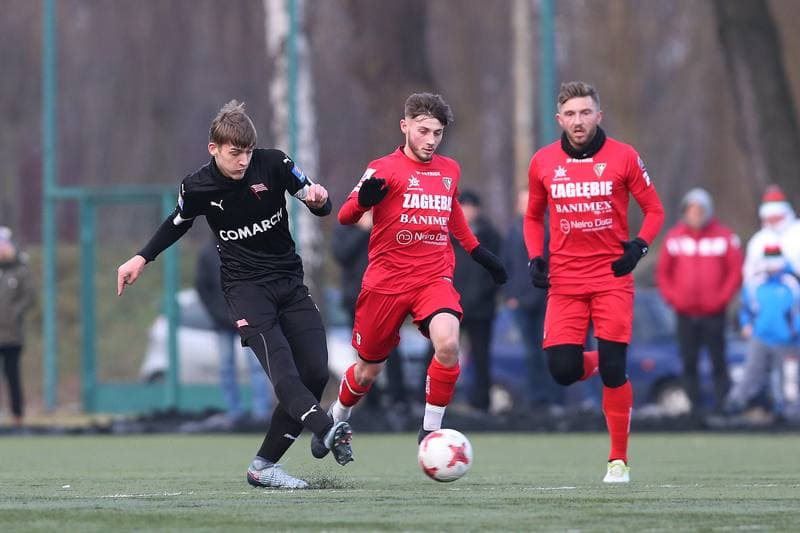 Football. Sparing. Zaglebie Sosnowiec - Cracovia Krakow. 17.01.2018