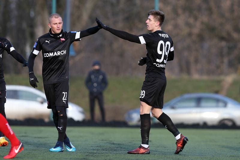 Football. Sparing. Zaglebie Sosnowiec - Cracovia Krakow. 17.01.2018