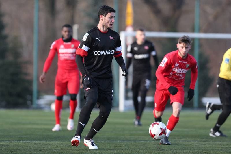 Football. Sparing. Zaglebie Sosnowiec - Cracovia Krakow. 17.01.2018