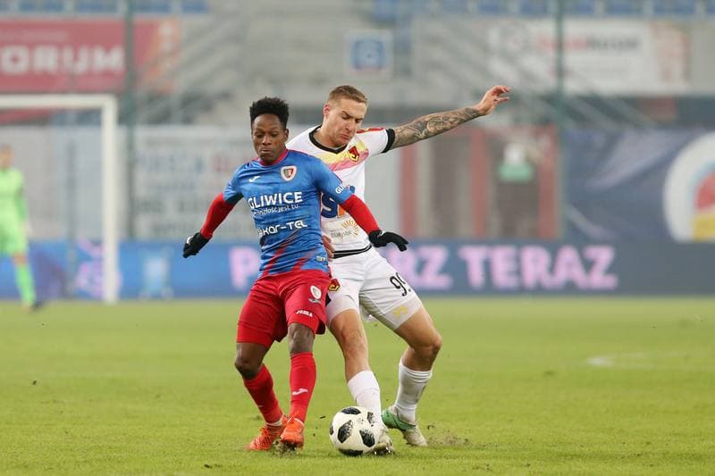 Football. Lotto Ekstraklasa. Piast Gliwice - Jagiellonia Bialystok. 12.02.2018