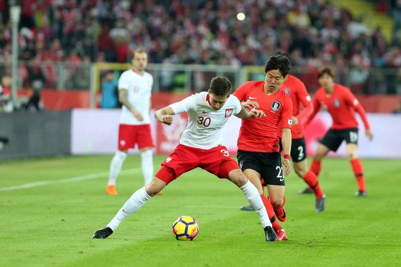 Football. International Friendly. Poland - South Korea. 27.03.2018