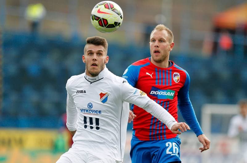 Football. SYNOT Liga. Banik Ostrava - Viktoria Plzen. 05.04.2015