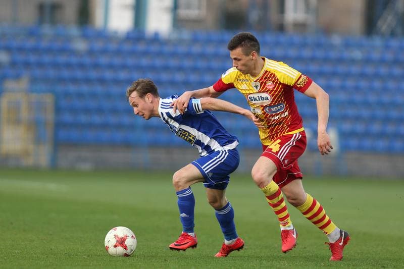 Football. Nice I Liga. Ruch Chorzow - Chojniczanka Chojnice. 11.04.2018