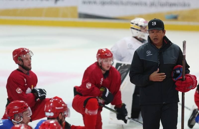 Ice Hockey. Poland national team. Training. 27.09.2017