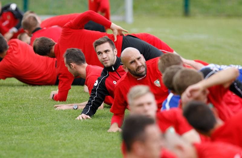 Football. Zaglebie Sosnowiec. Training. 25.06.2015
