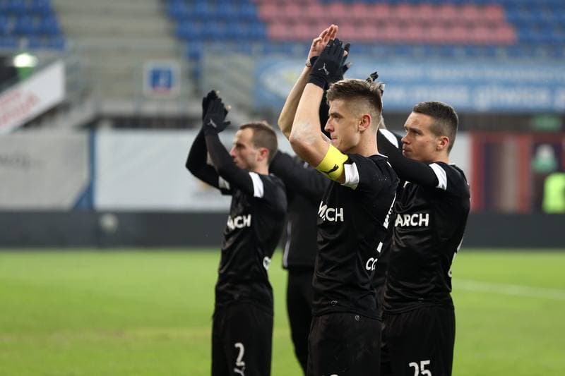 Football. Lotto Ekstraklasa. Piast Gliwice - Cracovia Krakow. 18.11.2017