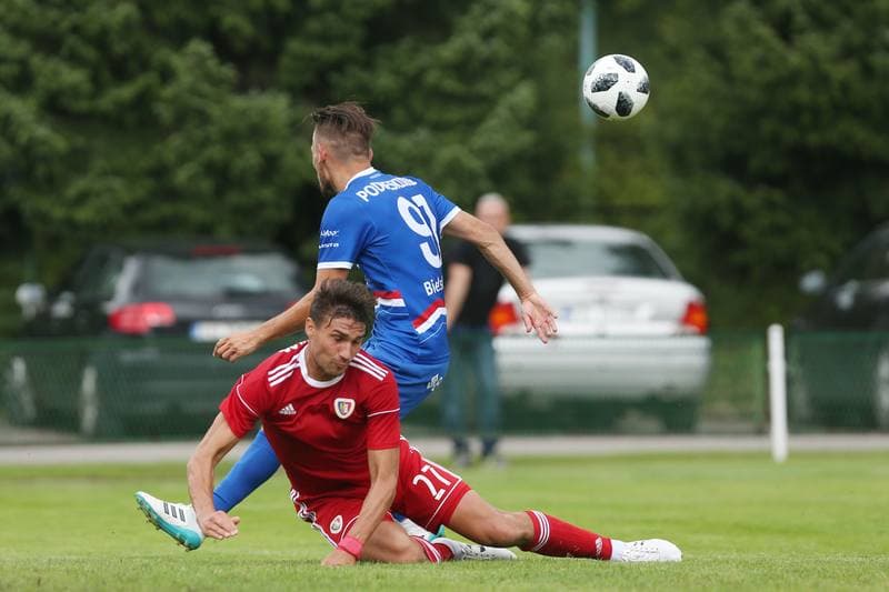 Football. Sparing. Podbeskidzie Bielsko-Biala - Piast Gliwice. 07.07.2018