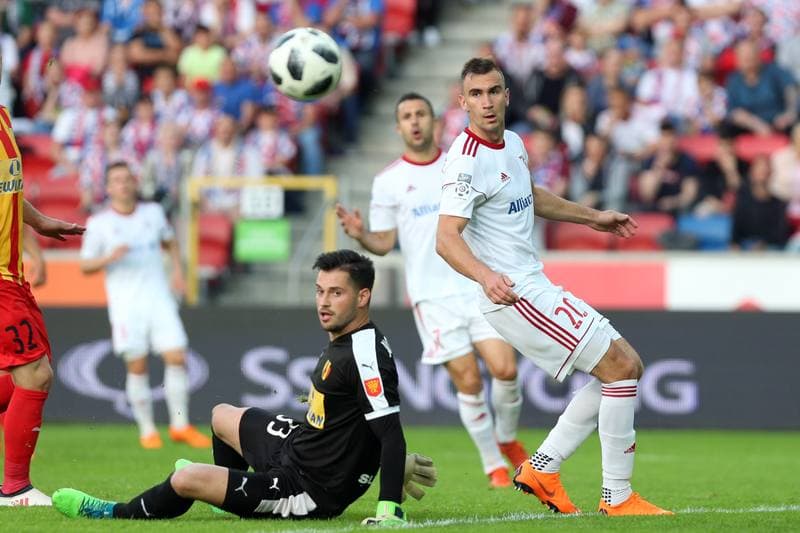 Football. Lotto Ekstraklasa. Gornik Zabrze - Korona Kielce. 09.05.2018