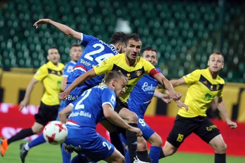 Football. Nice I Liga. GKS Katowice - Podbeskidzie Bielsko-Biala. 09.05.2018