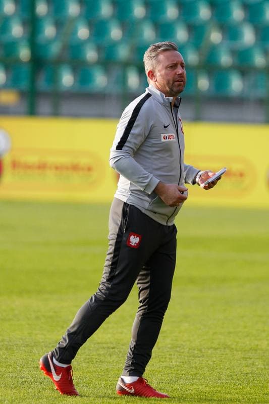 Football. Poland national team. Training. 08.10.2018