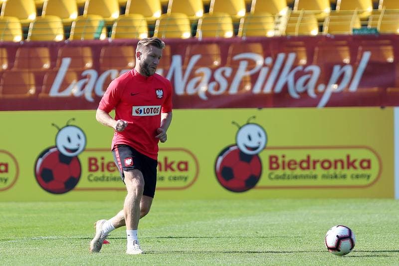 Football. Poland national team. Training. 12.10.2018