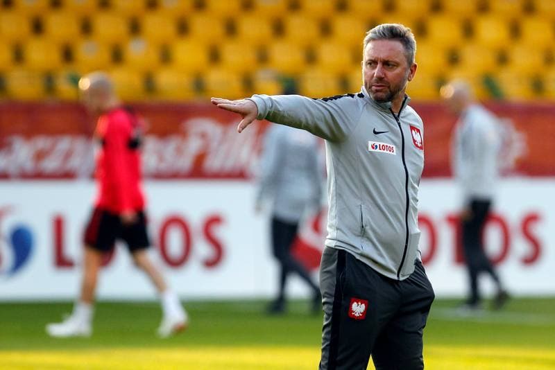 Football. Poland national team. Training. 08.10.2018