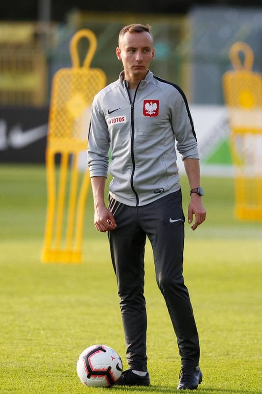 Football. Poland national team. Training. 08.10.2018
