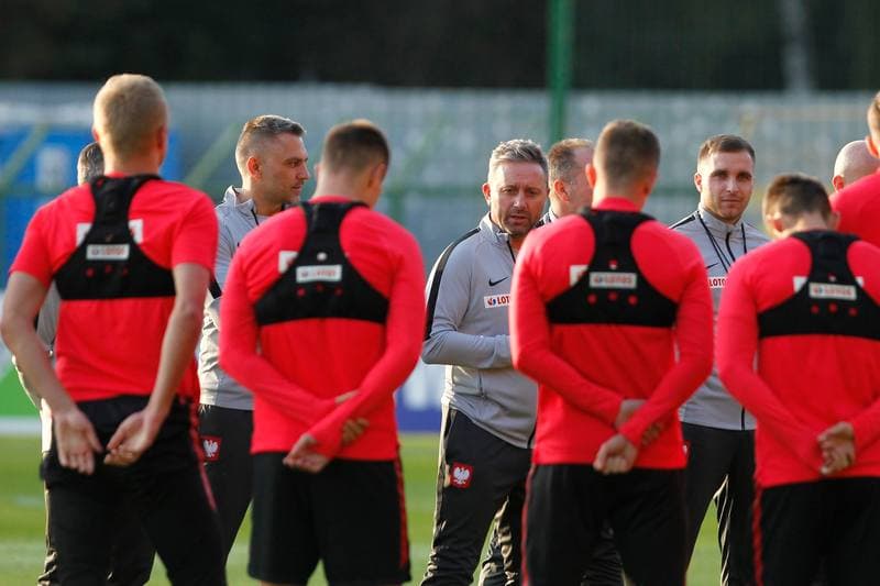 Football. Poland national team. Training. 08.10.2018