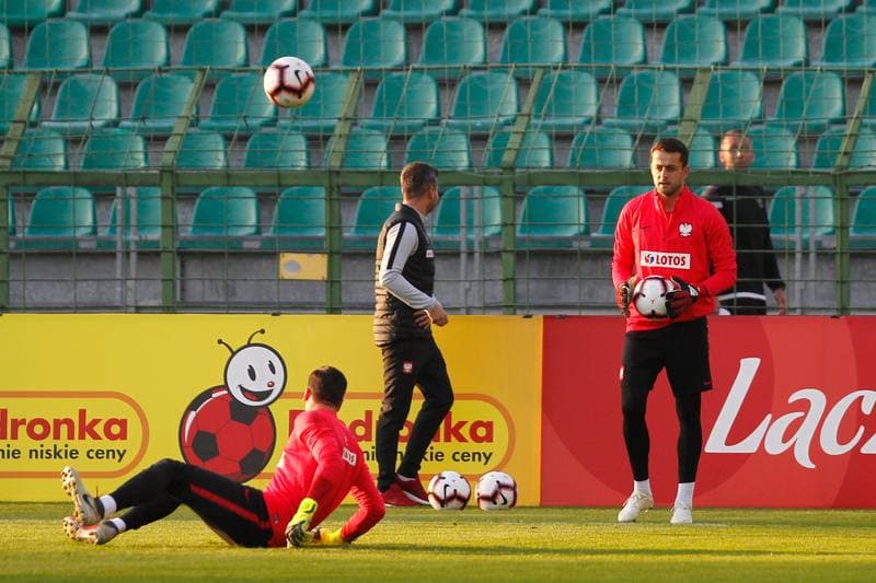 Football. Poland national team. Training. 09.10.2018