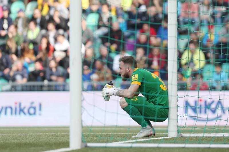 Football. Fortuna Liga. MSK Zilina - Slovan Bratislava. 14.04.2019
