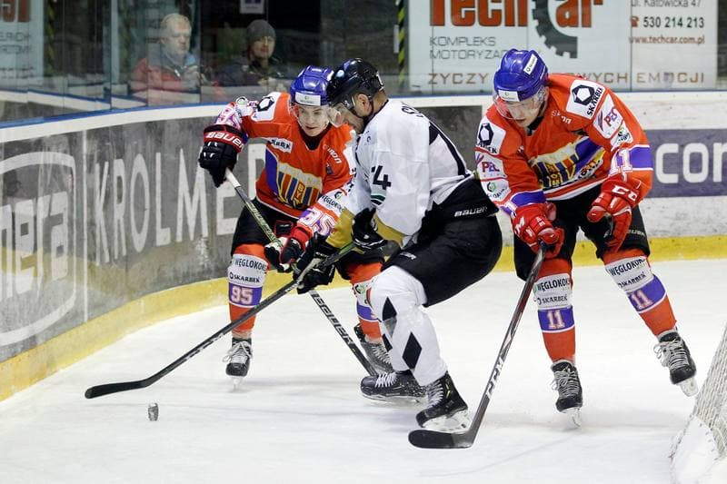 Ice Hockey. Polska Hokej Liga. GKS Tychy - Weglokoks Kraj Polonia Bytom. 02.01.2019