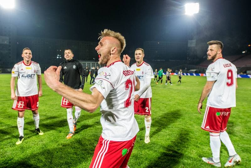 Football. Fortuna I Liga. GKS 1962 Jastrzebie - LKS Lodz. 04.05.2019
