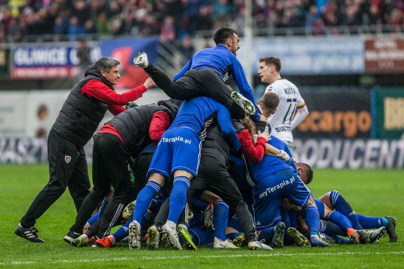 Football. Lotto Ekstraklasa. Piast Gliwice - Jagiellonia Bialystok. 12.05.2019