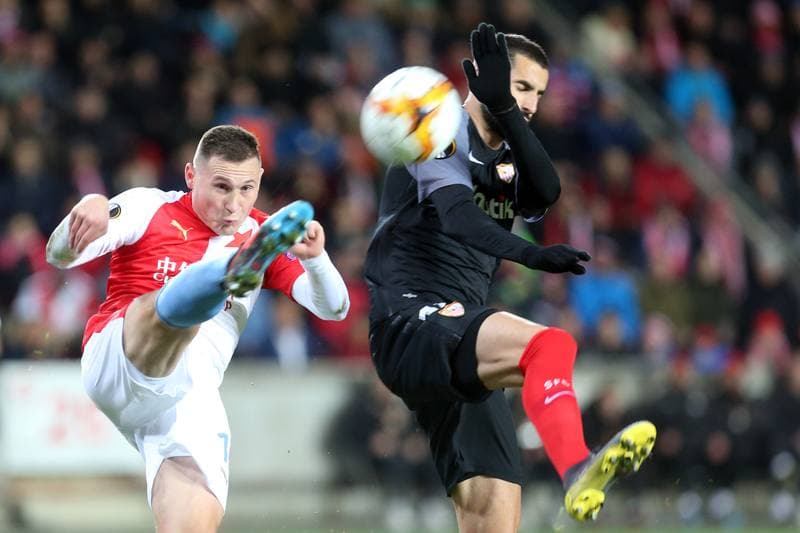 Football. UEFA Europa League. Slavia Prague - Sevilla FC. 14.03.2019