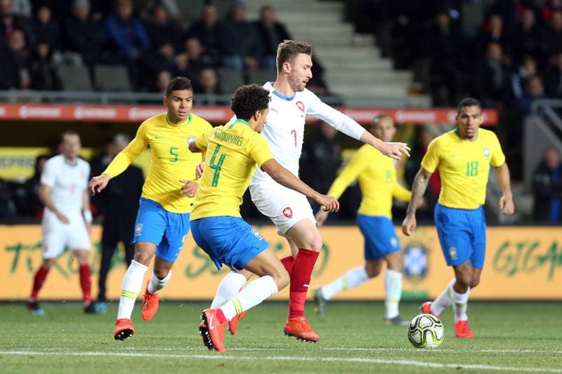 Football. International Friendly. Czech Republic - Brazil. 26.03.2019