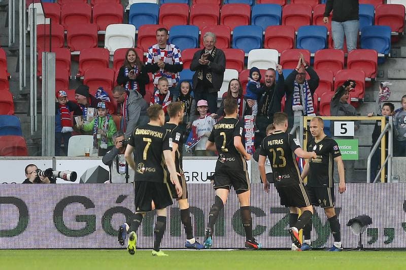 Football. Lotto Ekstraklasa. Gornik Zabrze - Arka Gdynia. 22.04.2019