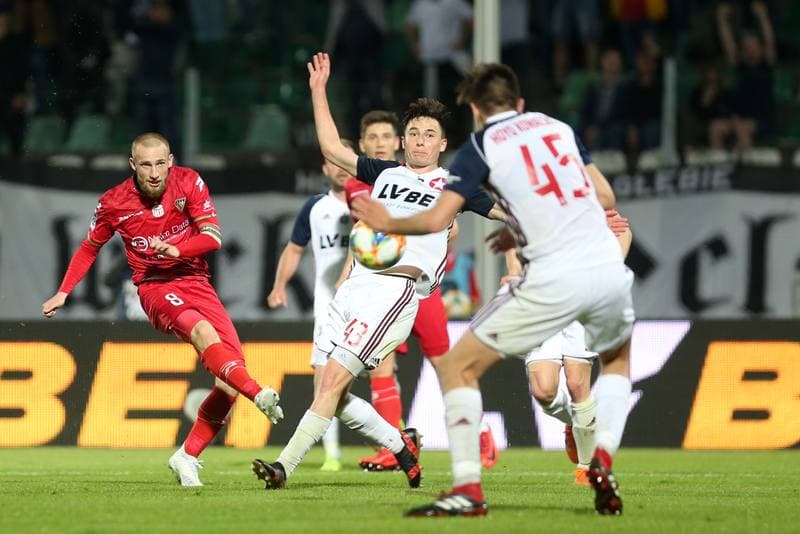 Football. Lotto Ekstraklasa. Zaglebie Sosnowiec - Wisla Krakow. 25.04.2019