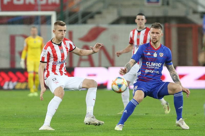 Football. Lotto Ekstraklasa. Piast Gliwice - Cracovia Krakow. 26.04.2019