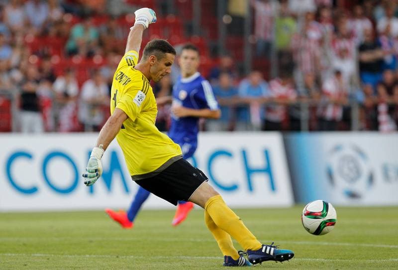 Football. T-Mobile Ekstraklasa. Cracovia Krakow - Piast Gliwice. 13.03.2015
