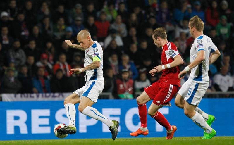 Football. UEFA Euro Qualifiers. Slovakia - Belarus. 09.10.2015