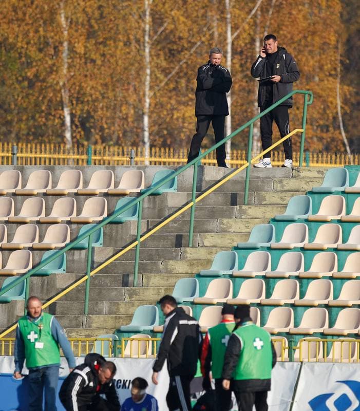 Football. I Liga. Rozwoj Katowice - Miedz Legnica. 31.10.2015