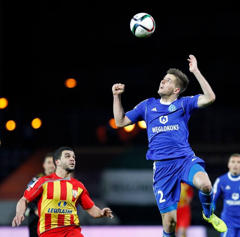 Football. T-Mobile Ekstraklasa. Ruch Chorzow - Korona Kielce. 27.10.2014