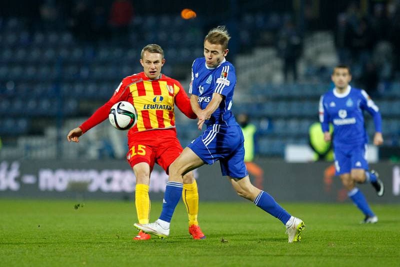 Football. T-Mobile Ekstraklasa. Ruch Chorzow - Korona Kielce. 27.10.2014