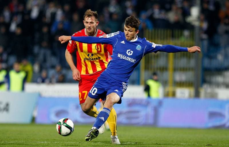Football. T-Mobile Ekstraklasa. Ruch Chorzow - Korona Kielce. 27.10.2014